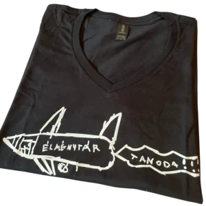 Rakéta póló V-nyakú